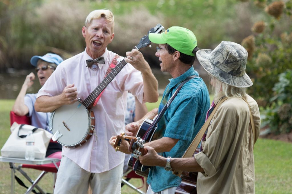 Salty Dogs performing at the Ol' Front Porch Music Festival in Oriental NC.