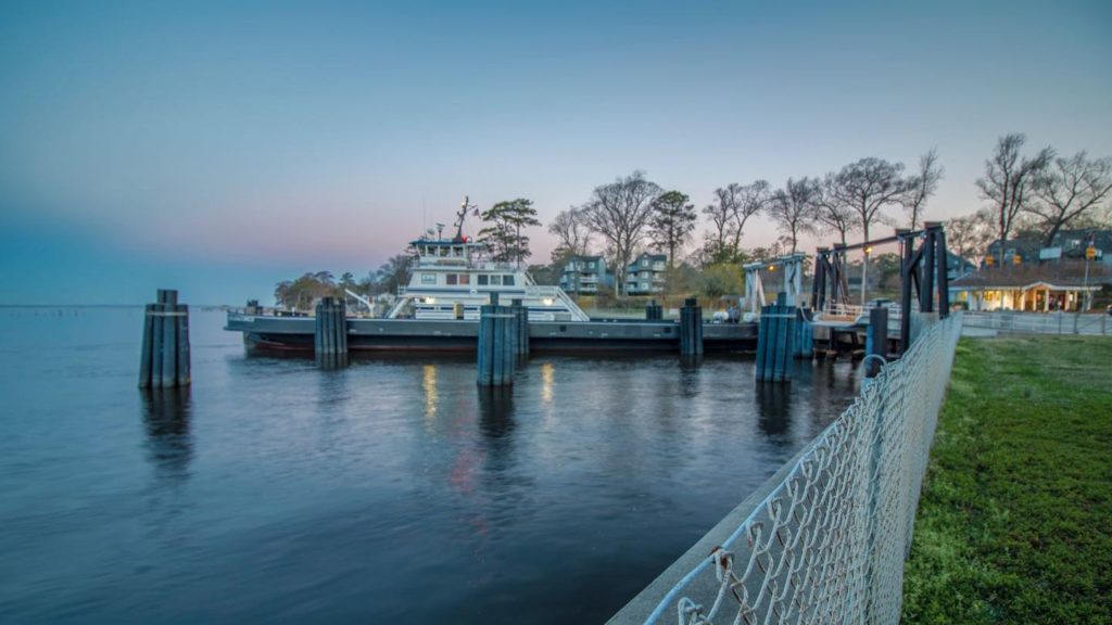 The Minnesott Beach Ferry is a free ferry just down the road from Arlington Place.